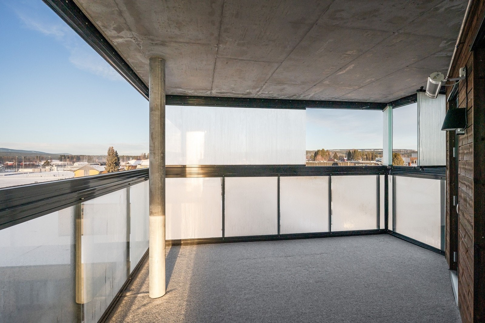 Her får man god utsikt og plass til utemøblement. Galleribilde