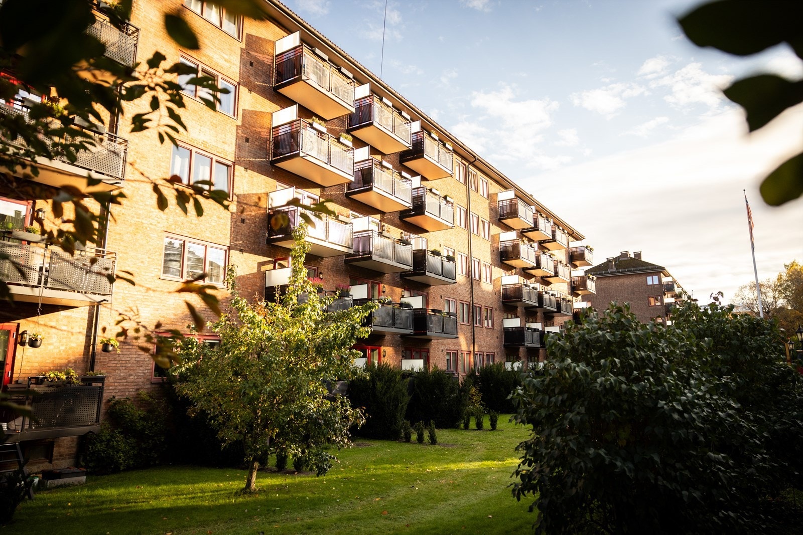 Borettslagets grøntarealer er svært godt opparbeidet med både plommetrær, epletrær, pæretrær. Inne på borettslagets tomt er det svært stille og rolig Galleribilde