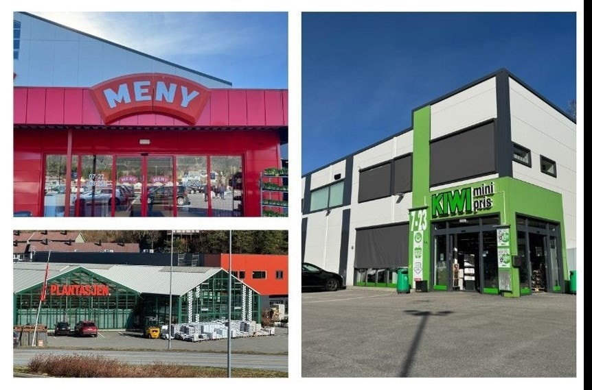 Disse dagligvarebutikkene ligger også et par min unna ved Tøsdalskiftet. Galleribilde
