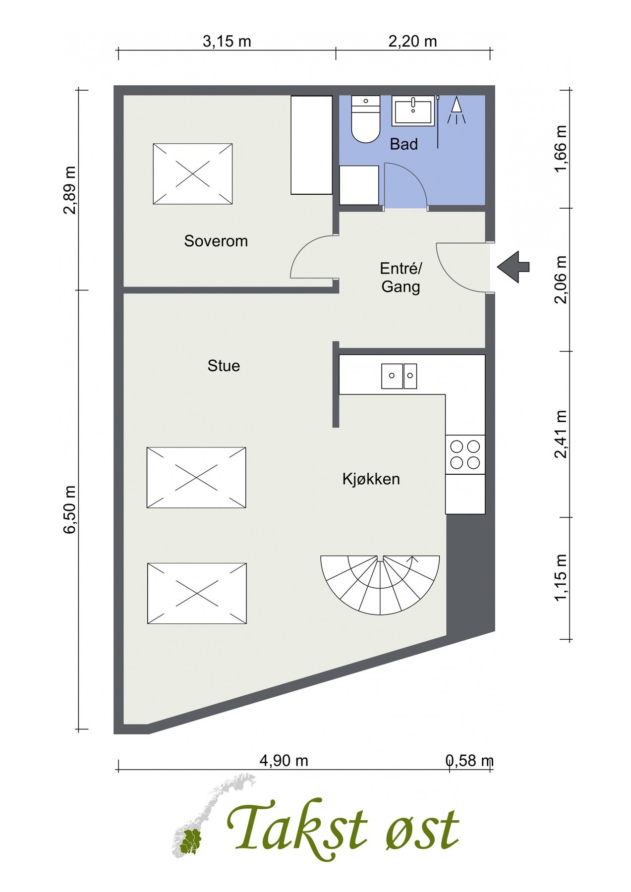 Plantegning Galleribilde