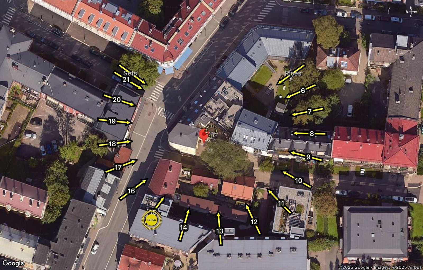 Solgangen på felles takterrasse Galleribilde