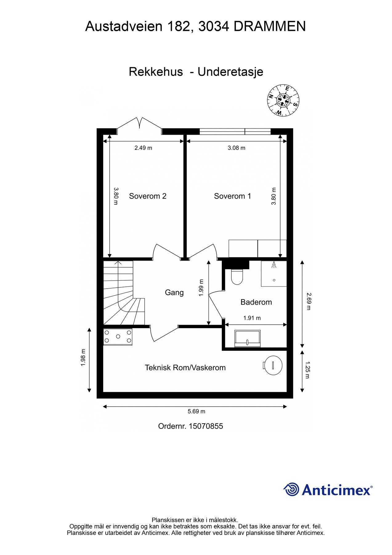 Plantegning underetasje Galleribilde