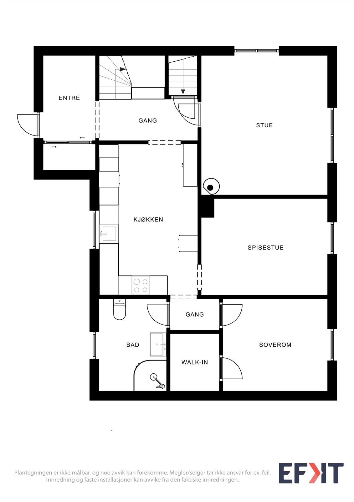 Plantegning 1.etasje Galleribilde