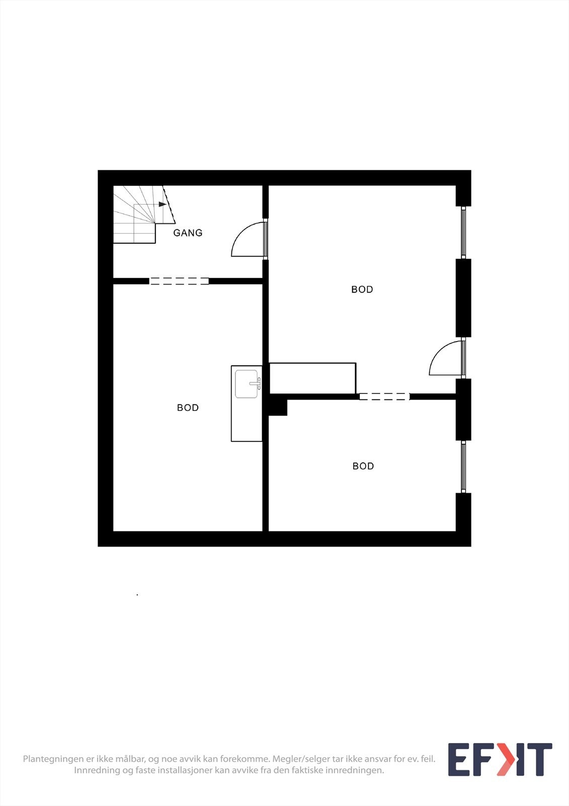 Plantegning kjeller Galleribilde