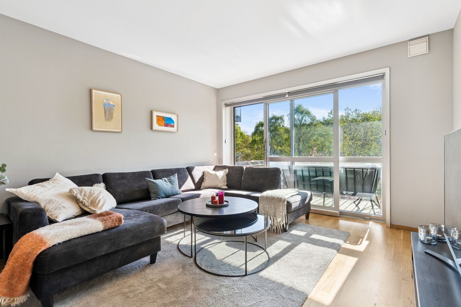 Leiligheten er lys og trivelig. Galleribilde