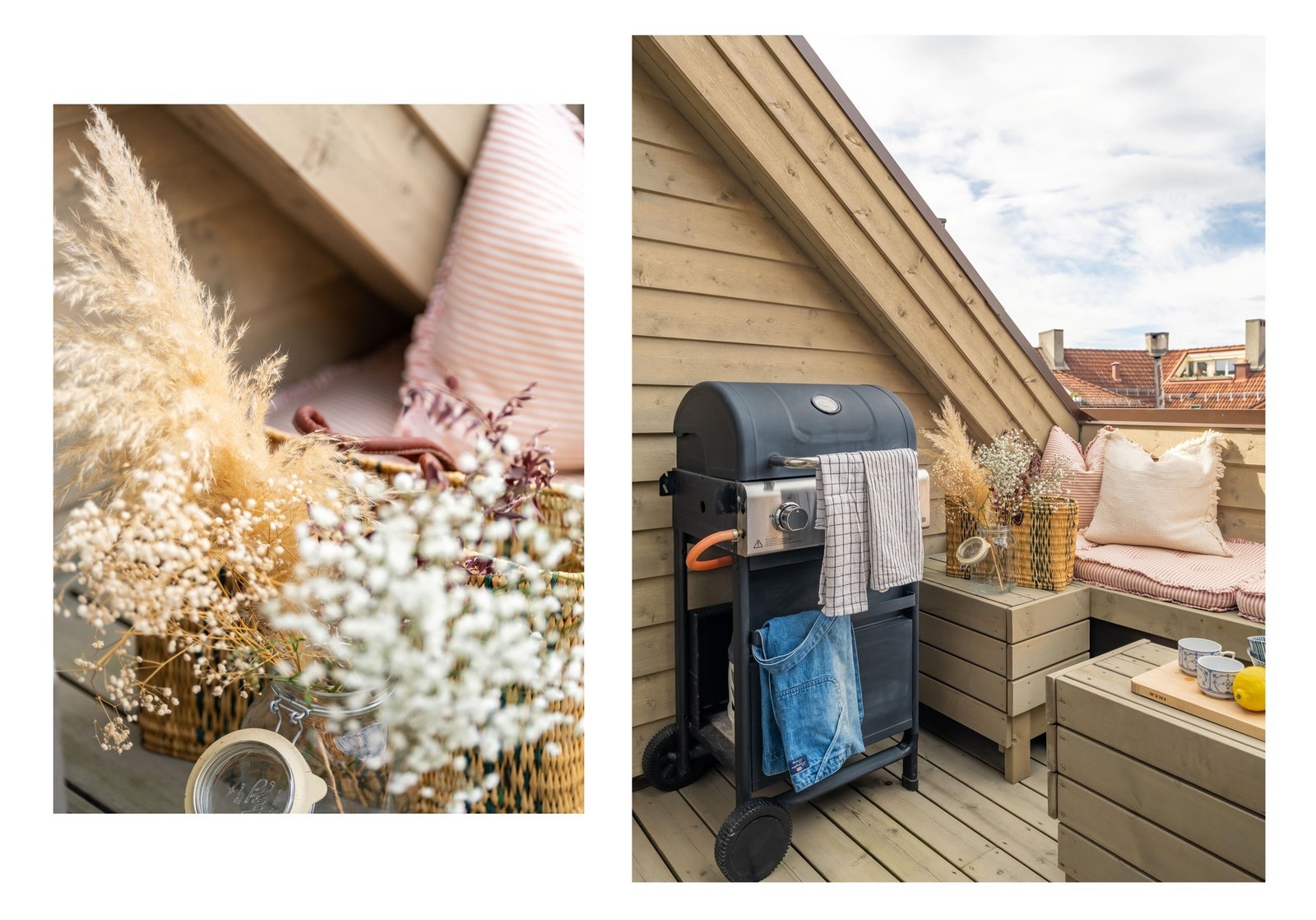 Det er rikelig med plass til større sittegruppe og grill her ute. Galleribilde