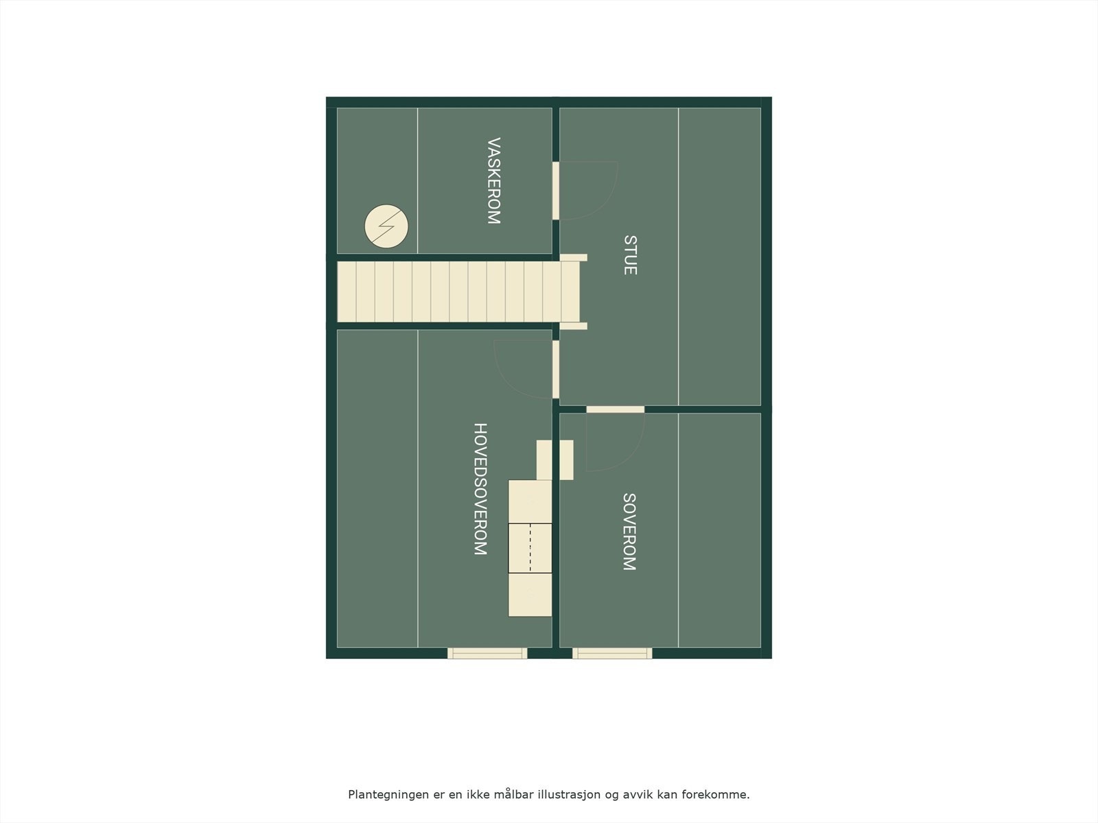 Plantegning 2.etasje Hermanrudsvingen 36. Galleribilde