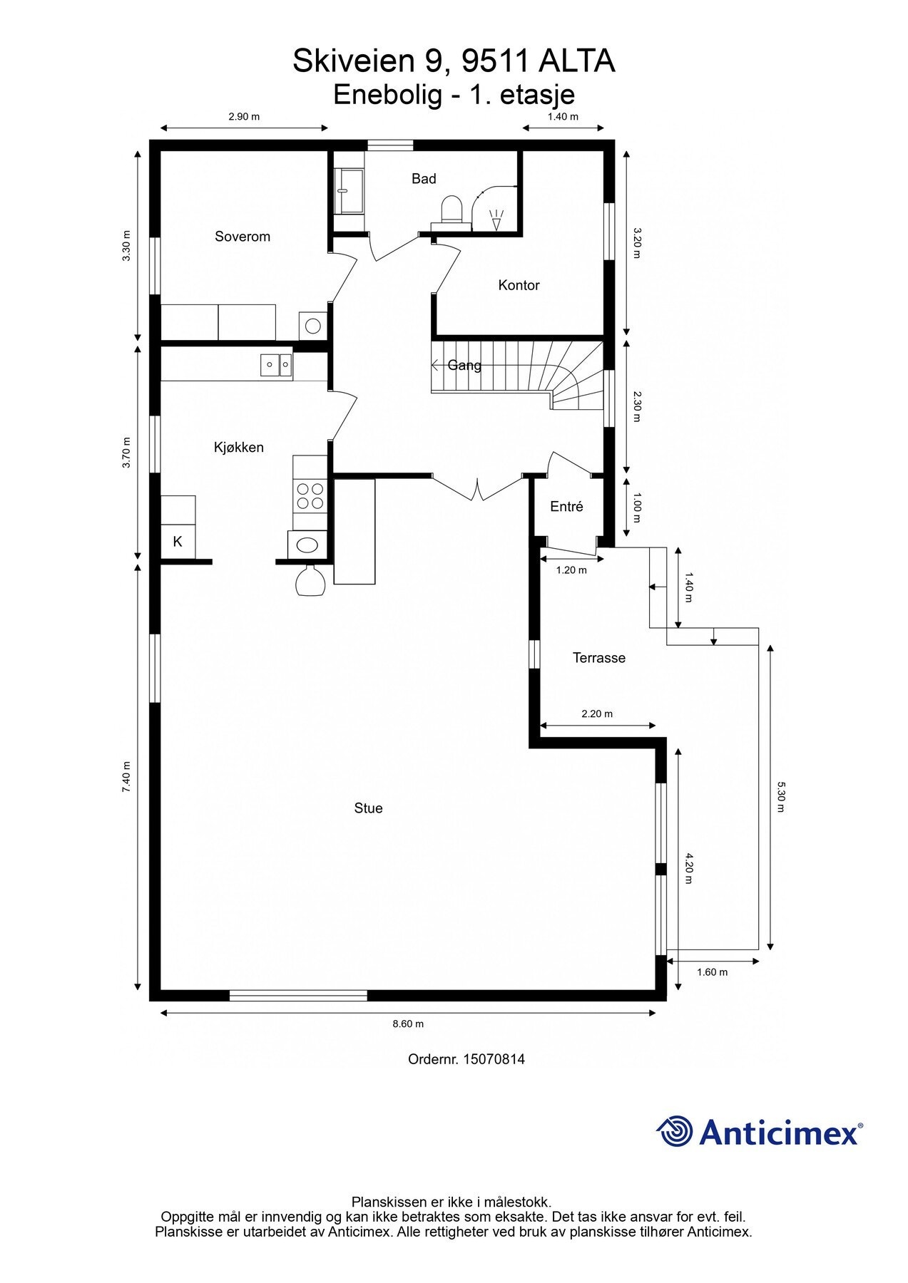 Plantegning - 1.etasje Galleribilde