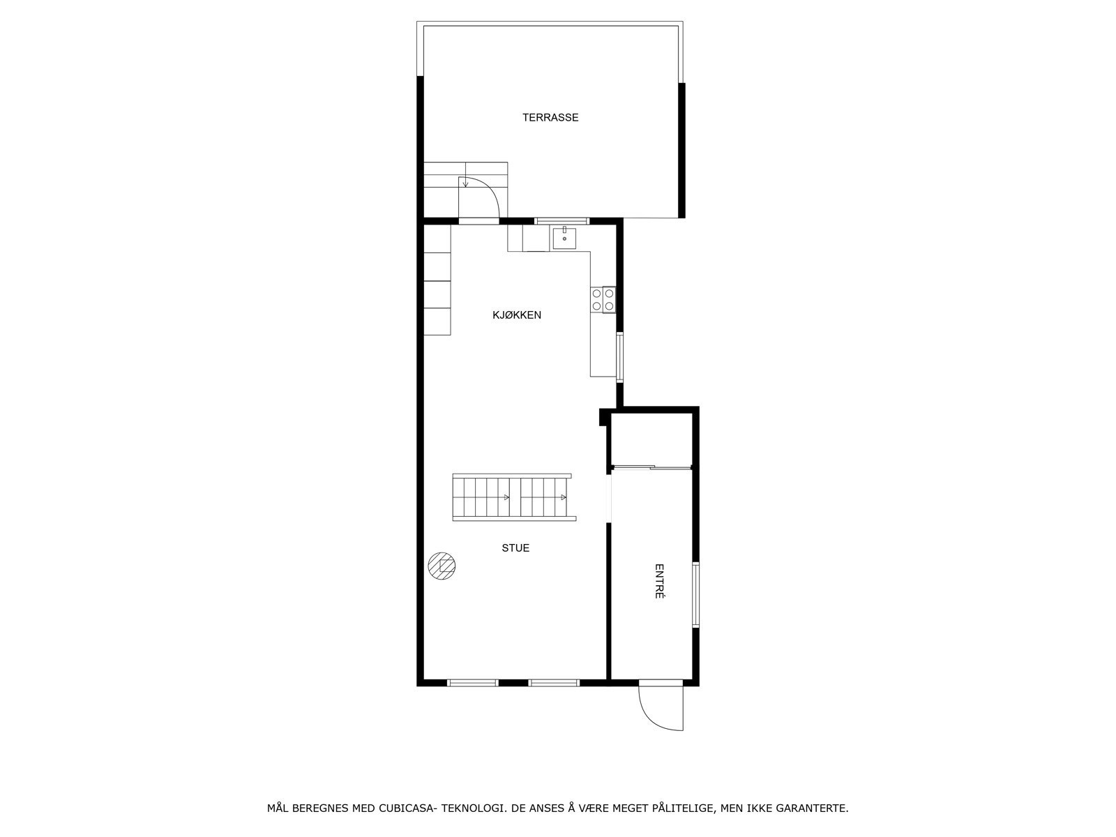 Plantegning 1 etasje. Galleribilde