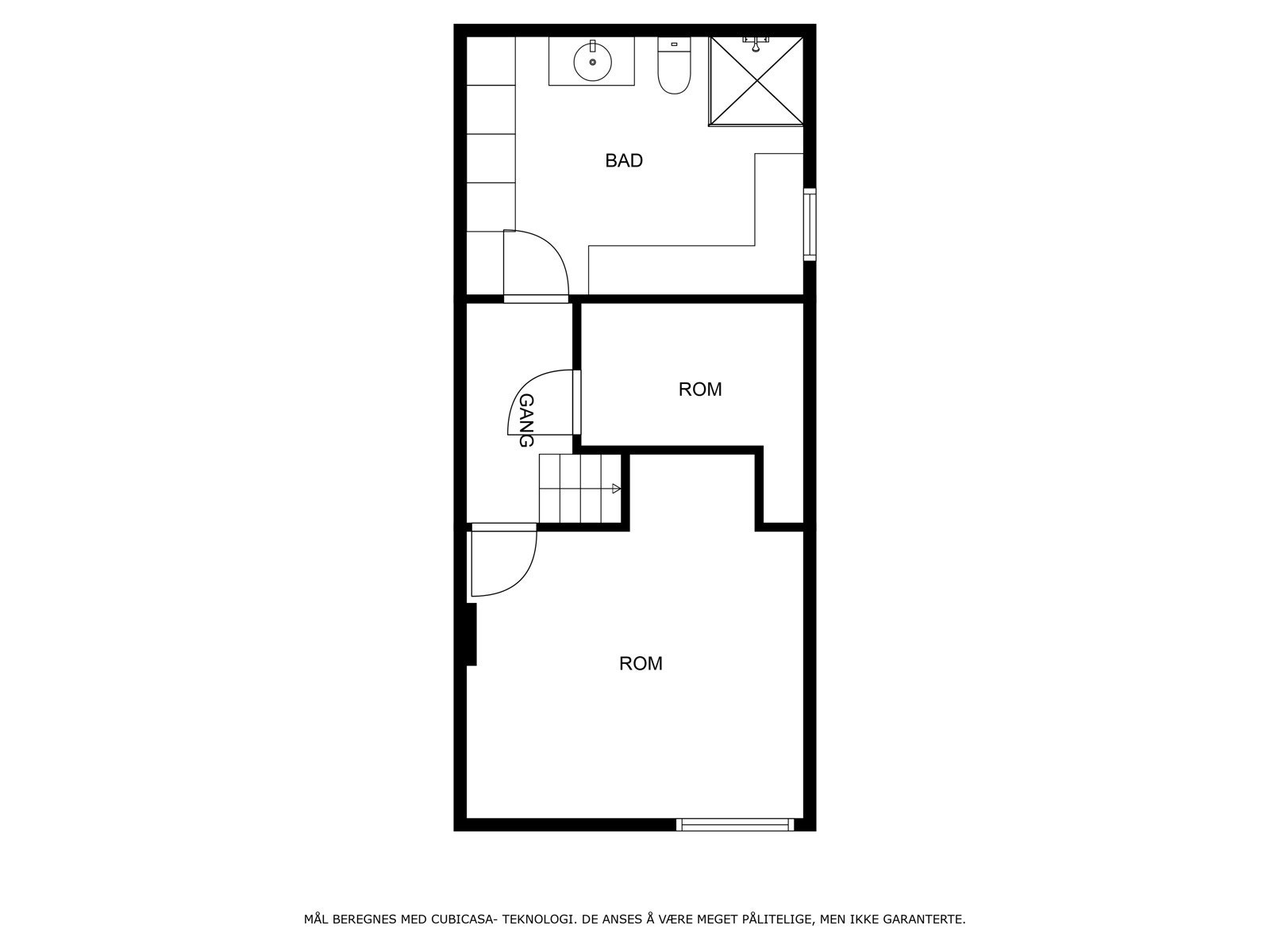 Plantegning underetasje Galleribilde