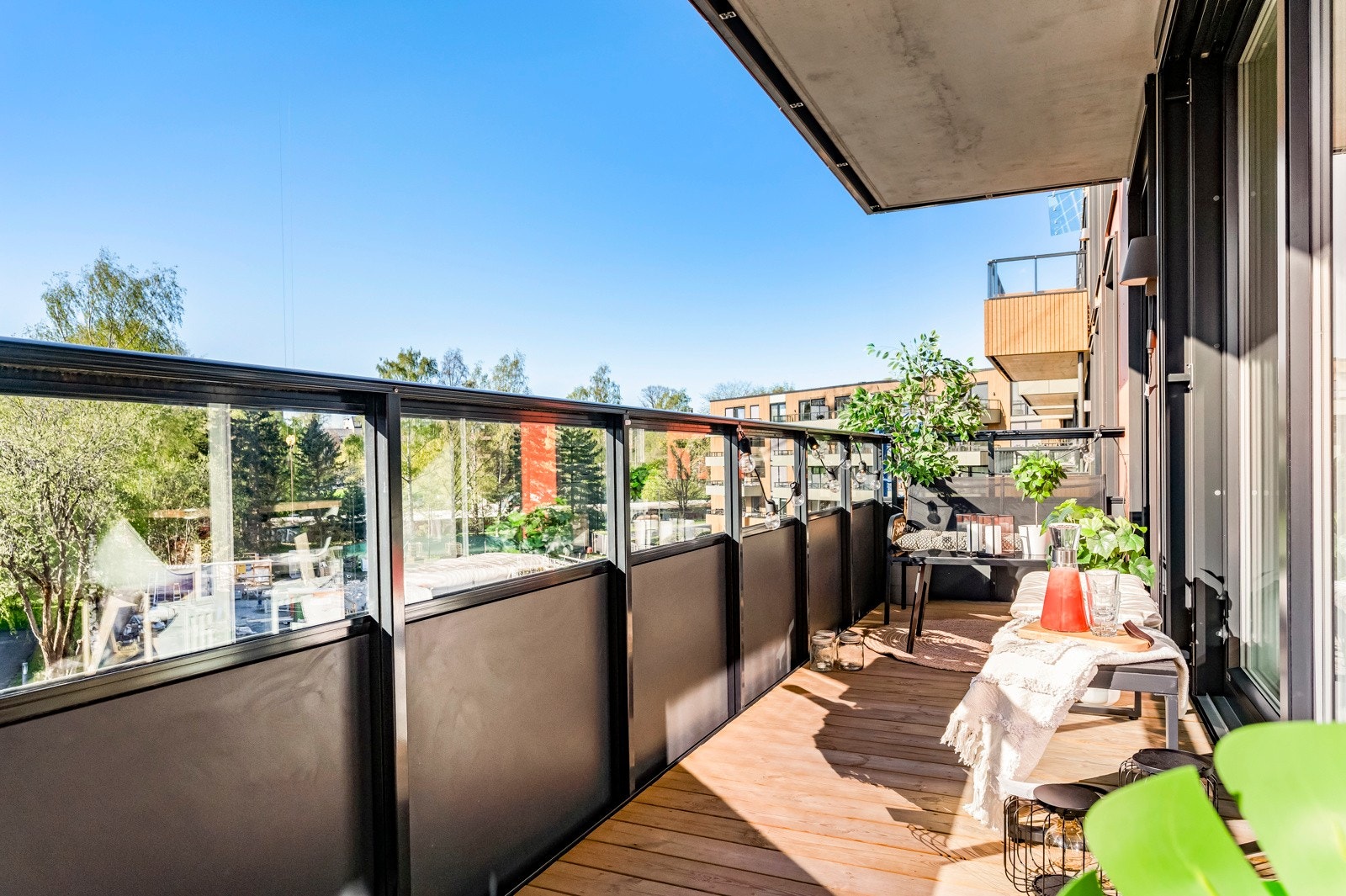 Her er det god plass til diverse utemøblement Galleribilde