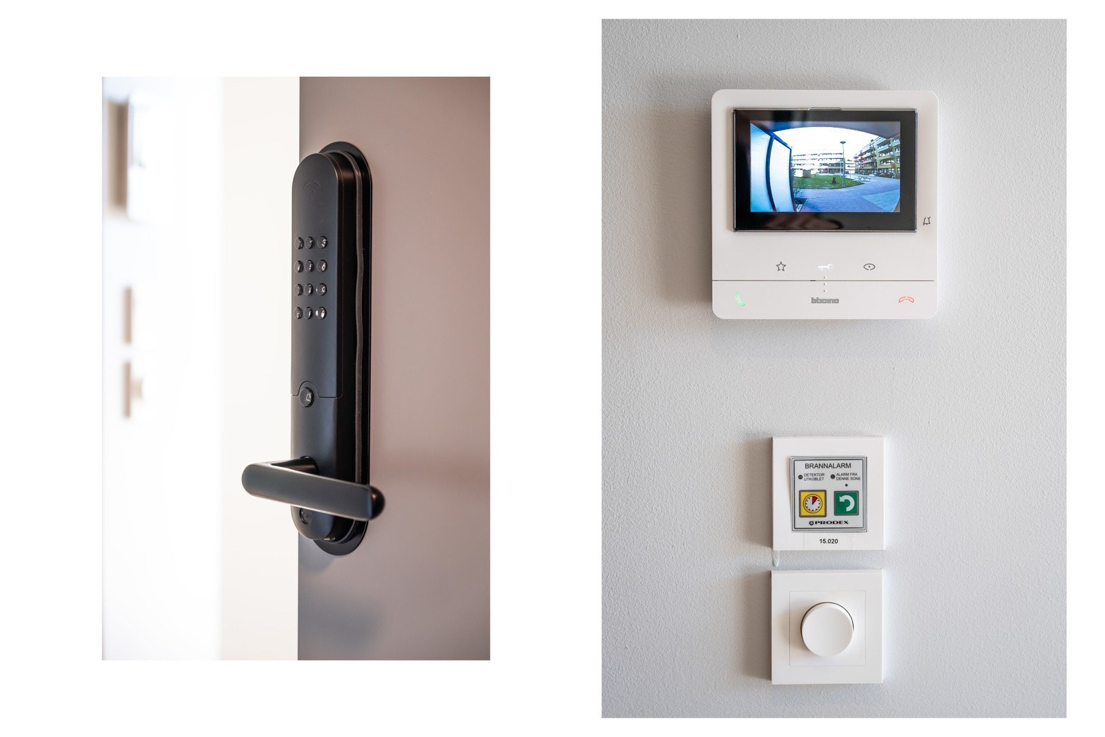 Moderne kvaliteter i Keyfree adgang og video-calling Galleribilde