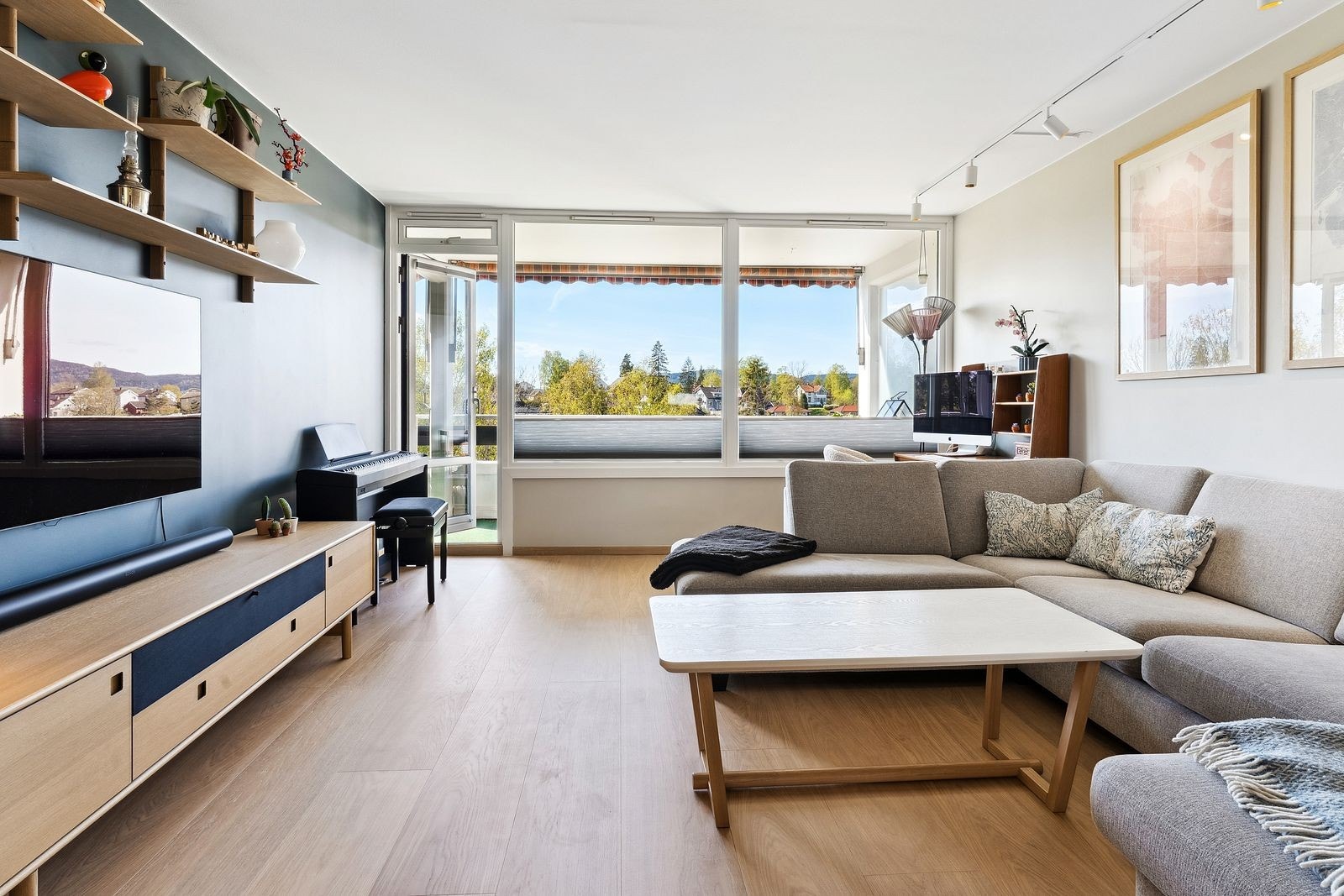 Lys og luftig stue Galleribilde