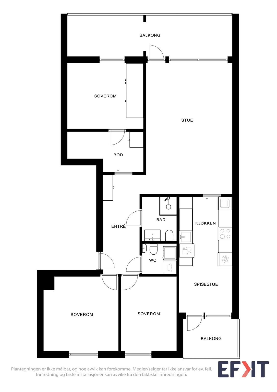 Plantegning Galleribilde