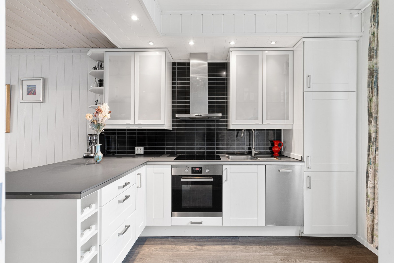 Kjøkkenet ble oppgradert i 2012. Galleribilde