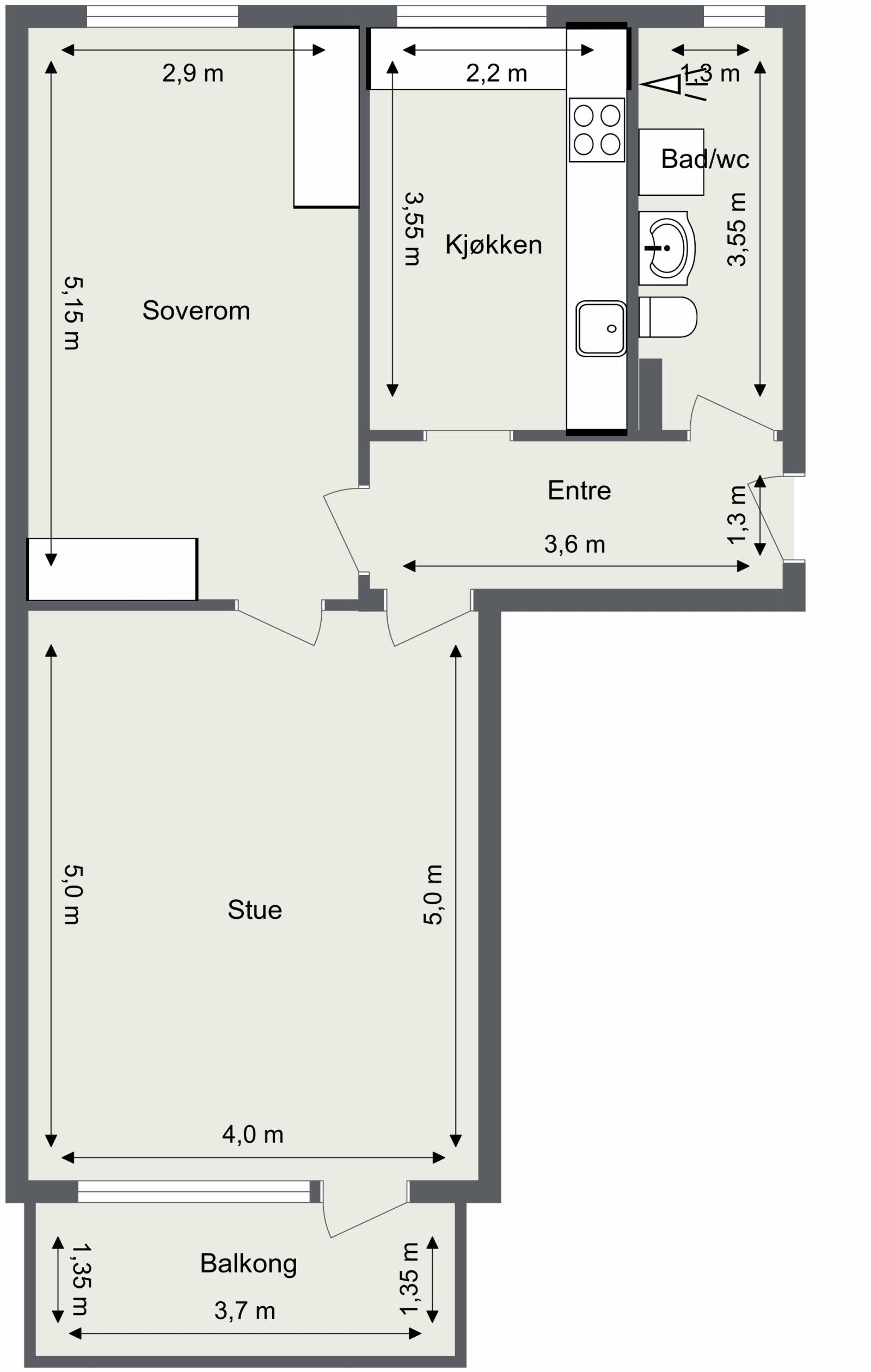 Plantegning Galleribilde