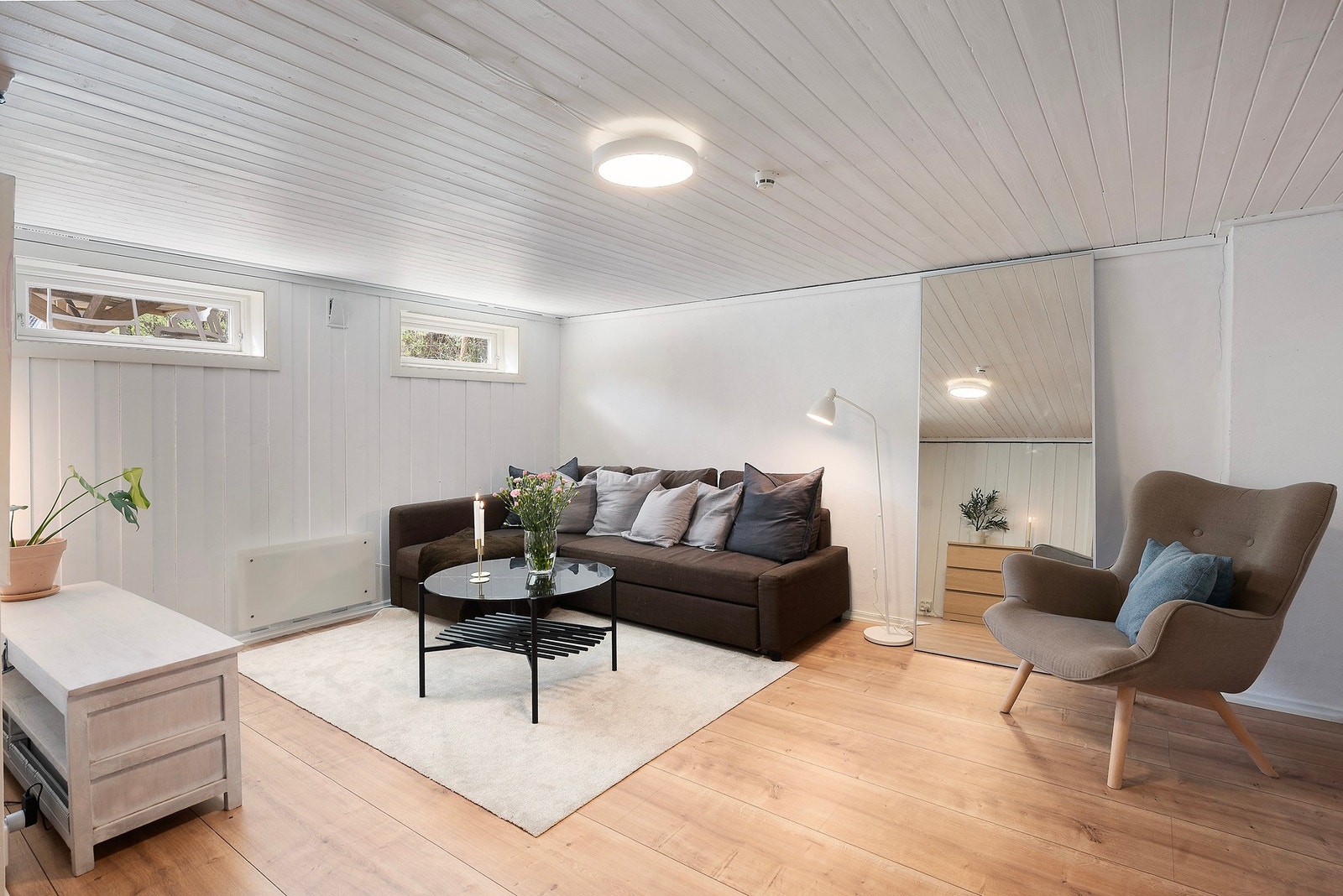 Disponibelt rom som i dag er innredet Galleribilde