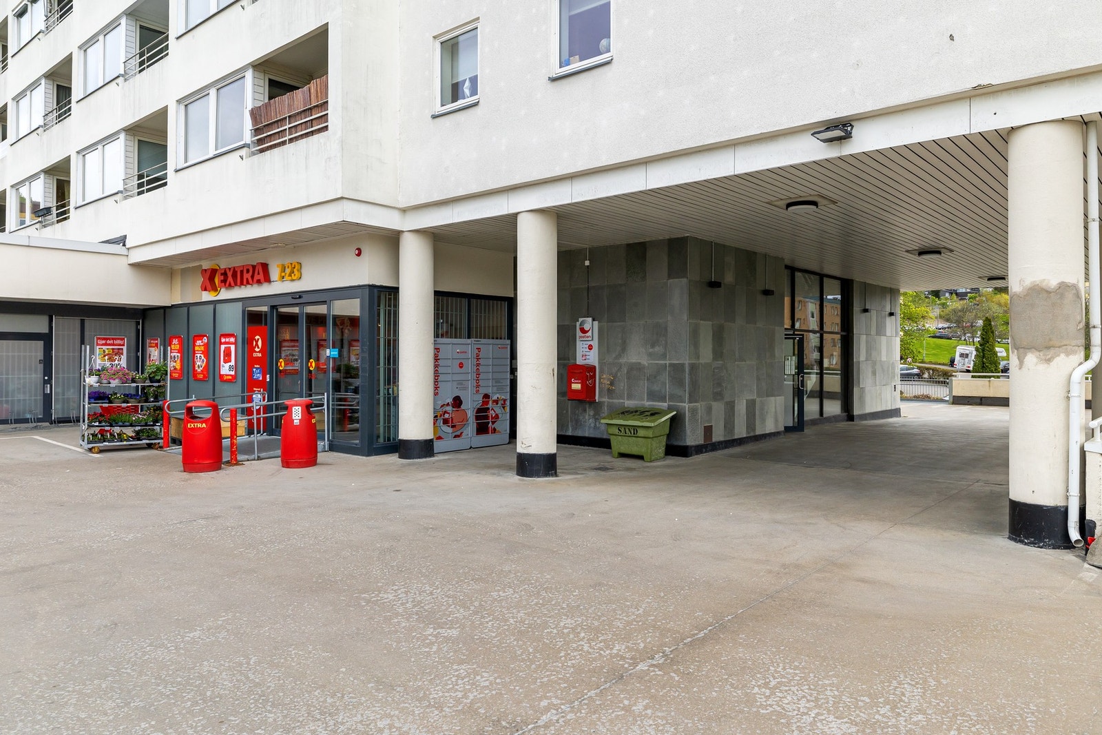 Her kan du mer eller mindre ta heisen direkte ned til dagligvare. Galleribilde