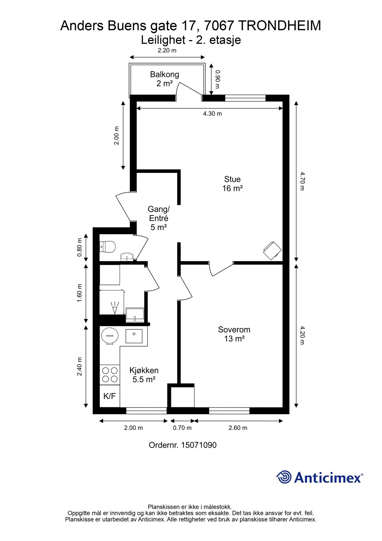 Plantegning - 2. etasje Galleribilde