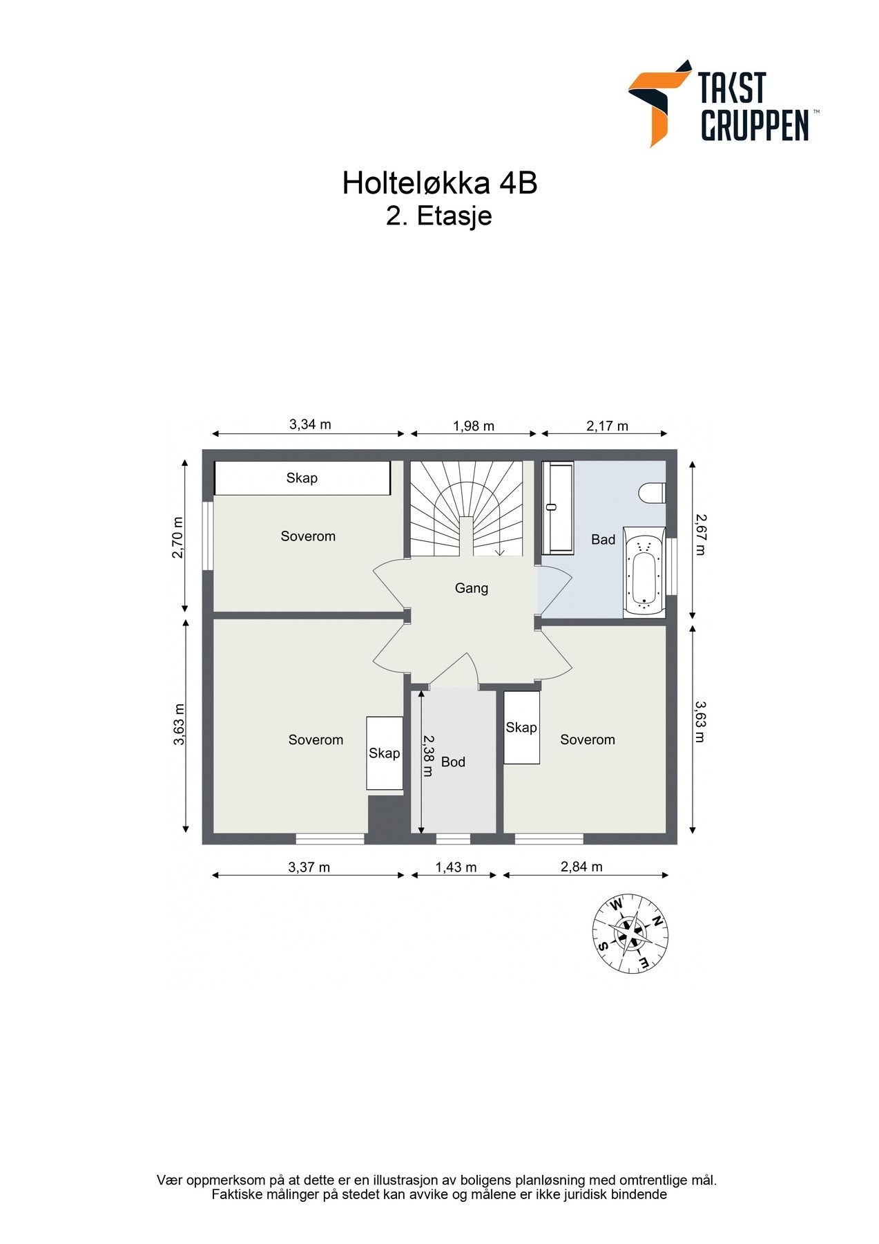 Plantegning 2.etasje. Galleribilde