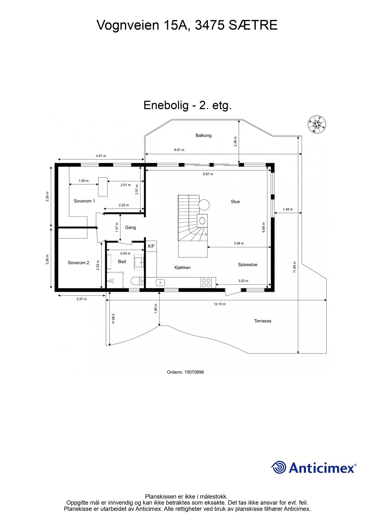 Plantegning 2. etasje Galleribilde