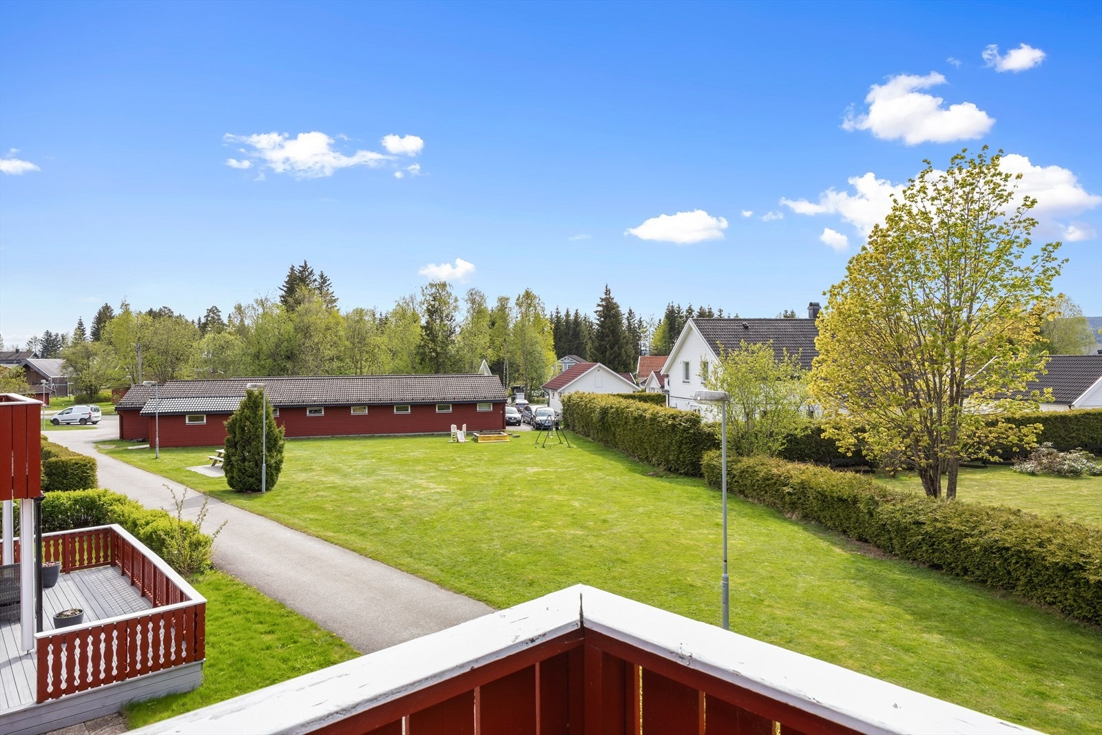 Koselig utsikt fra balkongen. Galleribilde