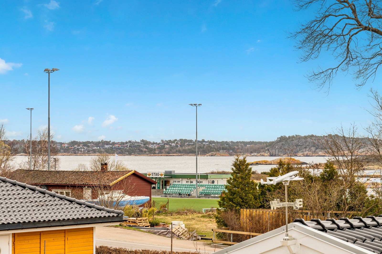 Flott utsikt fra verandaen Galleribilde