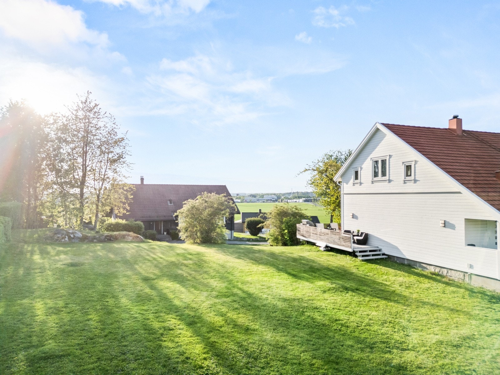 Her har man gode solforhold og fin utsikt ut over nærområdet. Galleribilde