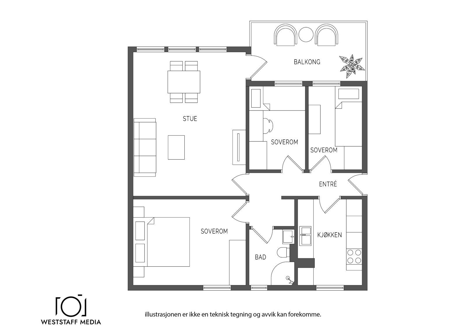 2D plantegning Galleribilde