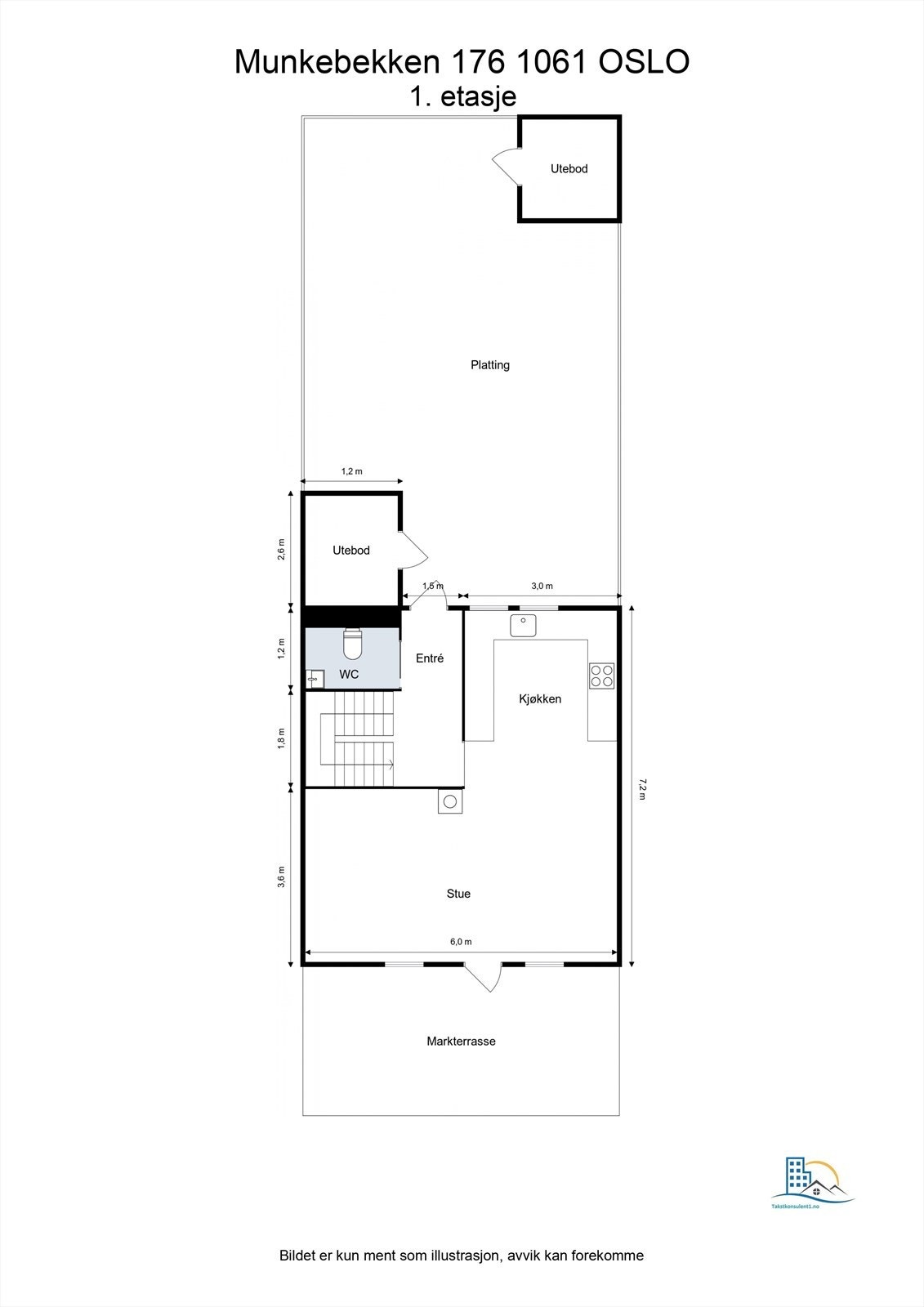 Plantegning 1. etasje Galleribilde