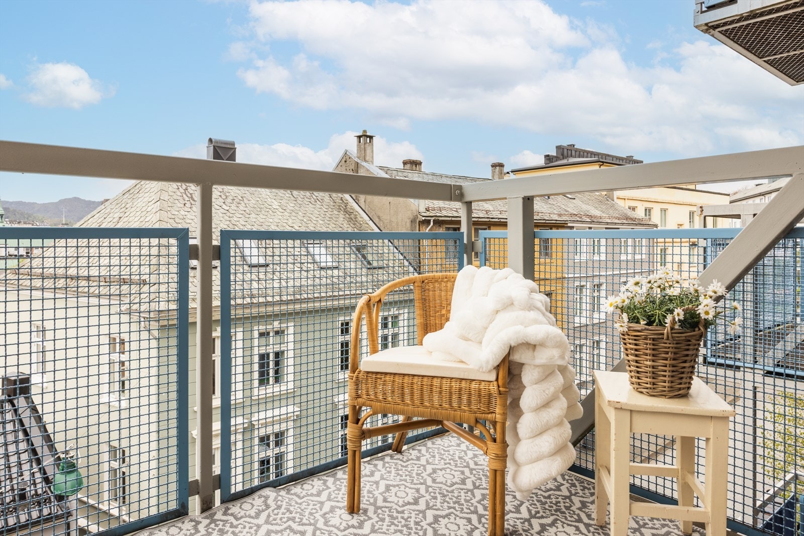 Her kan man innrede med enkel sittegruppe. Galleribilde