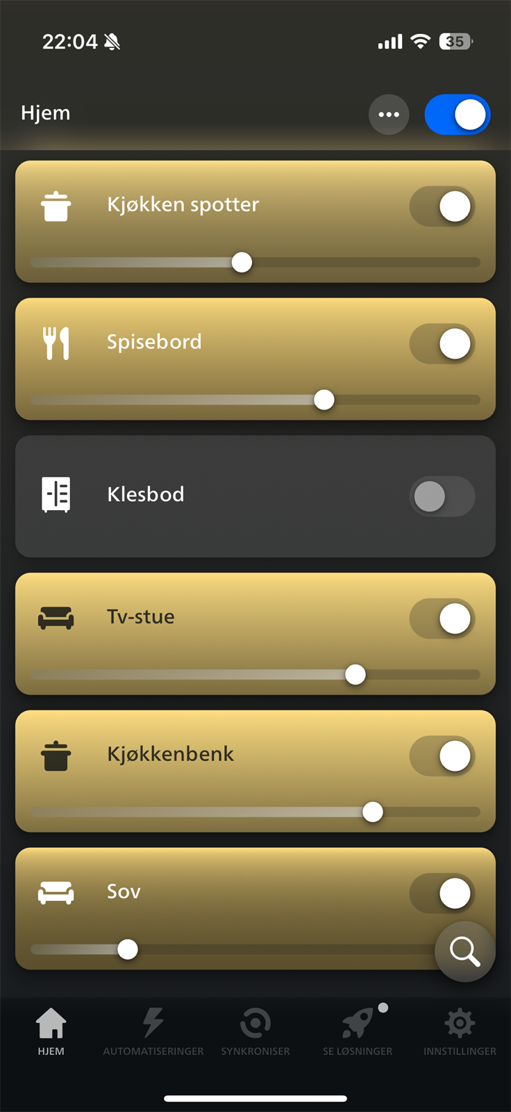 Smart lights | Philips Hue NO medfølger salget. Galleribilde