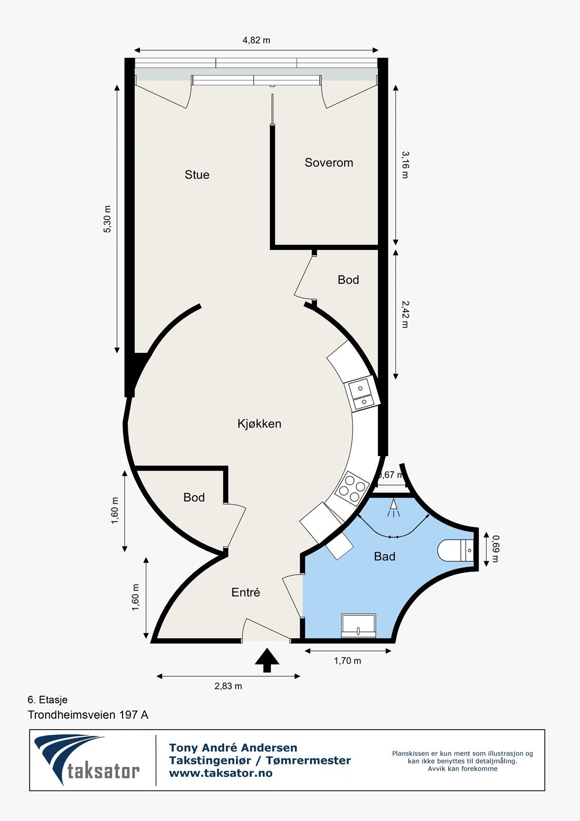 Plantegning Galleribilde