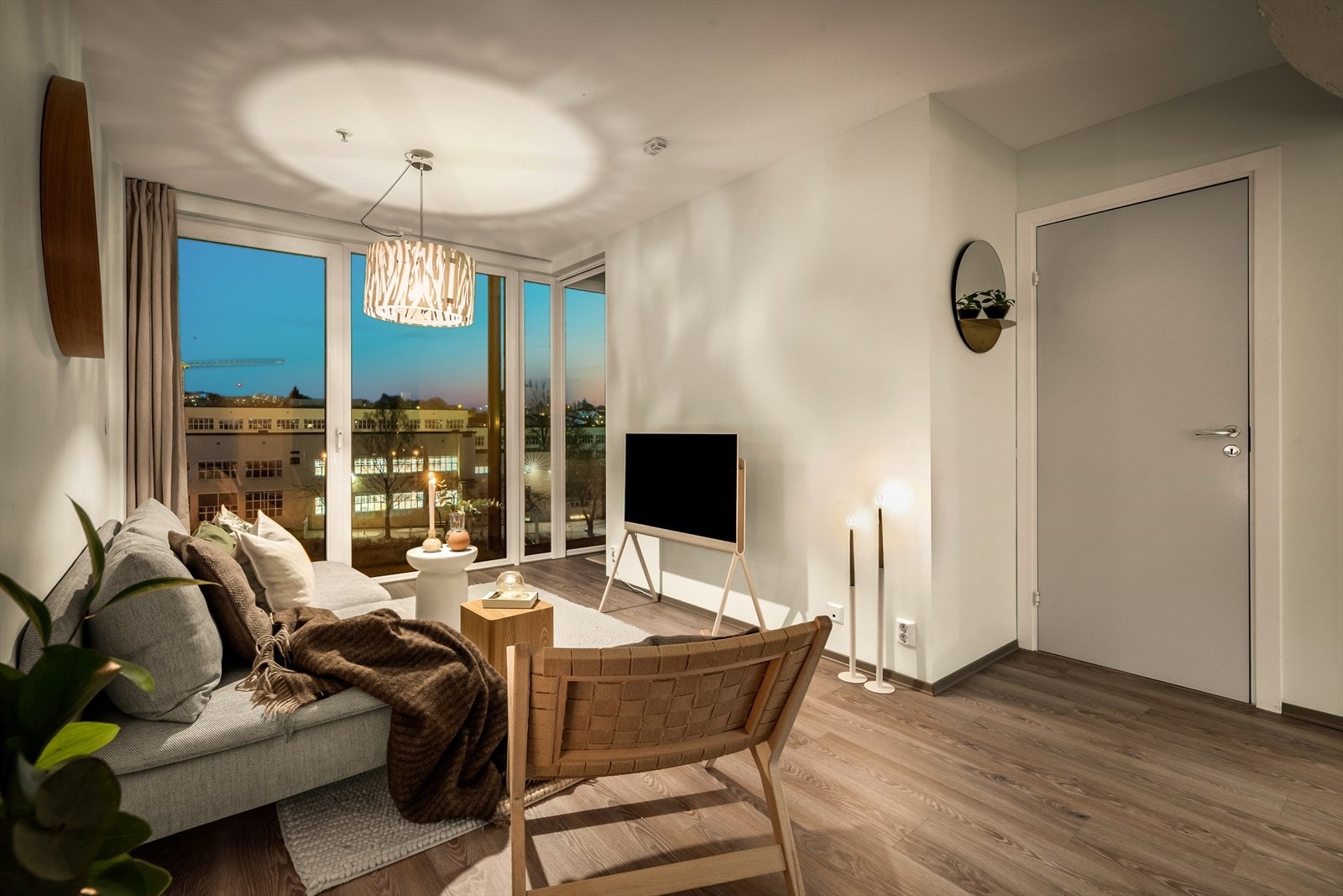 Hyggelig kveldsstemning. Galleribilde