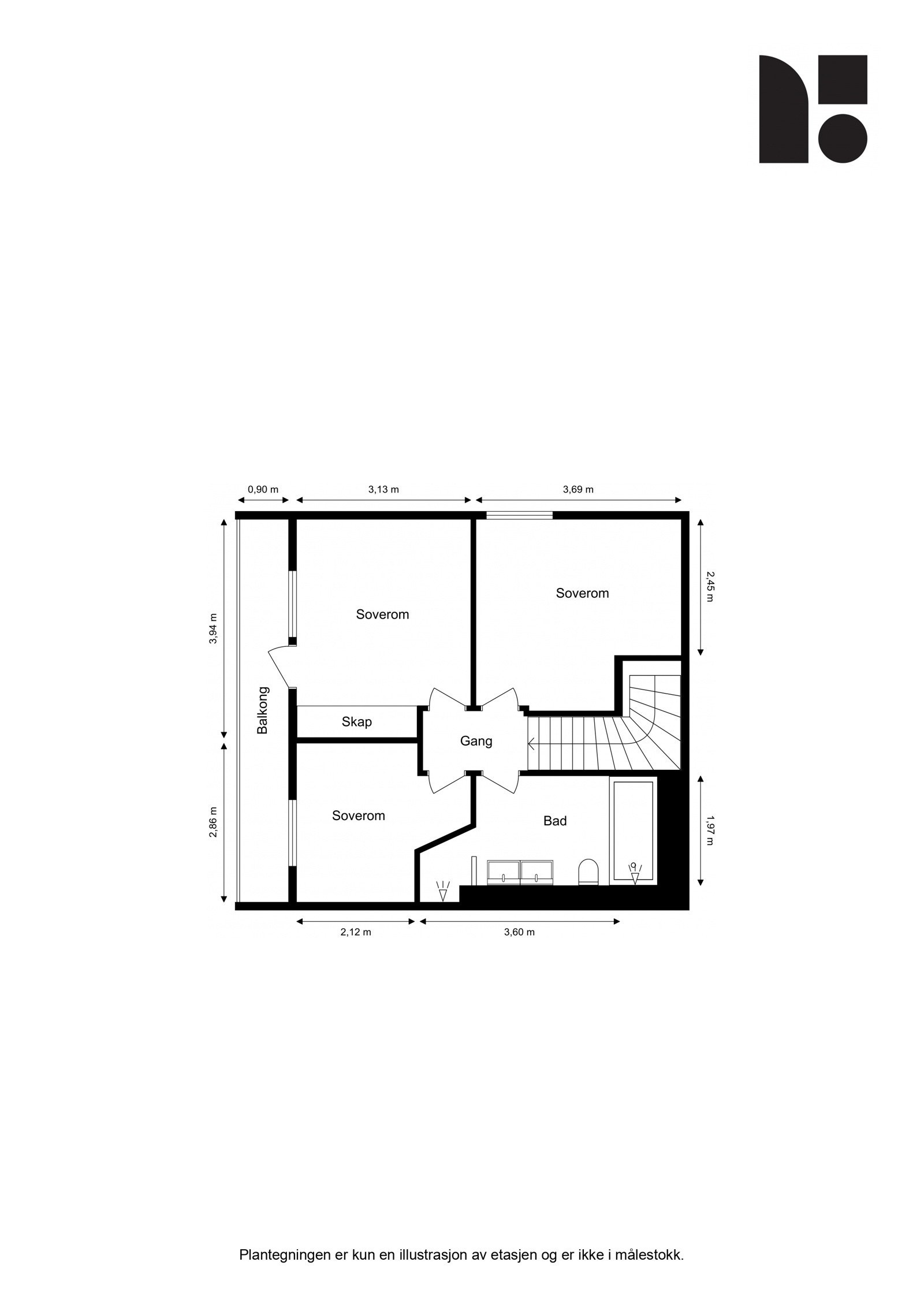 Plantegning 2. Etasje Galleribilde