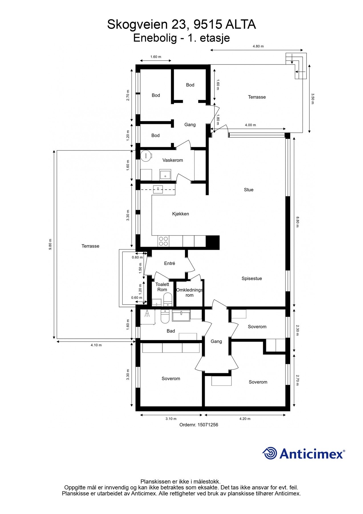 Plantegning Galleribilde