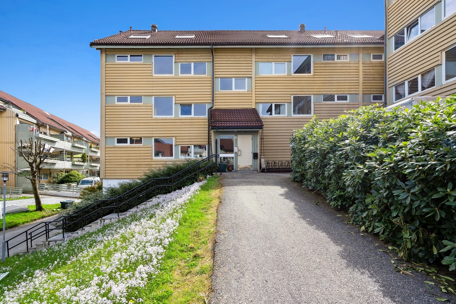 Trappefri inngang til boligen. Galleribilde