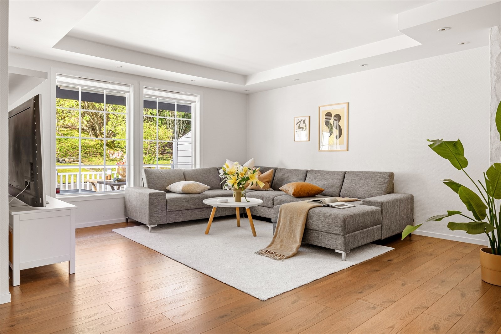 Stuen er målt til 18,5 m² Galleribilde