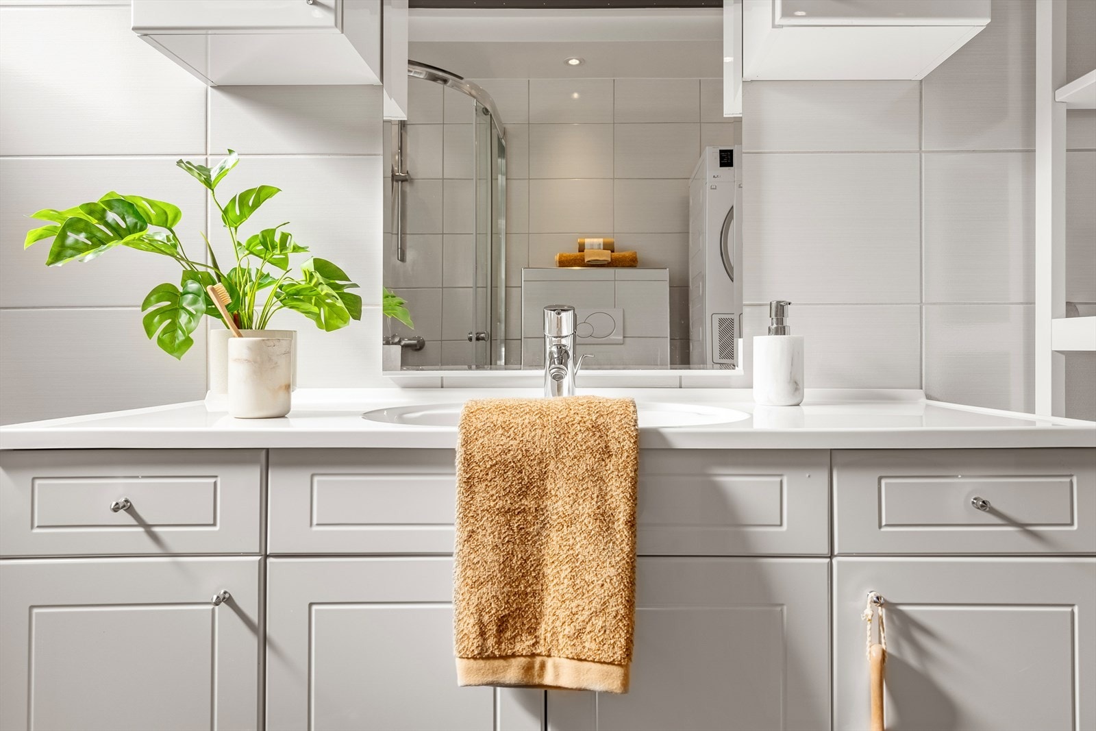 Badet er målt til 5,4 kvm. Galleribilde