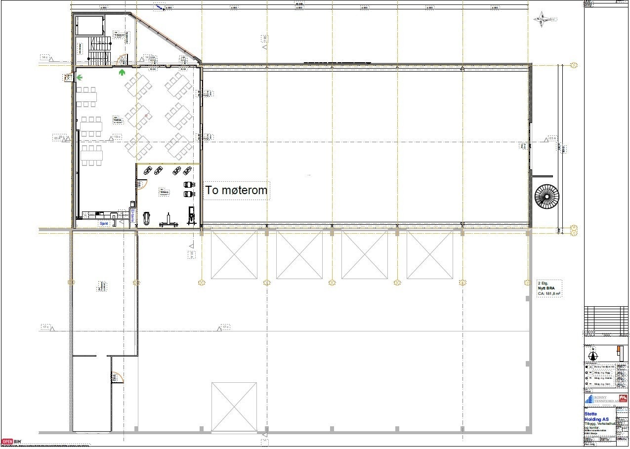 Byggets 2. etasje kantine og møterom Galleribilde