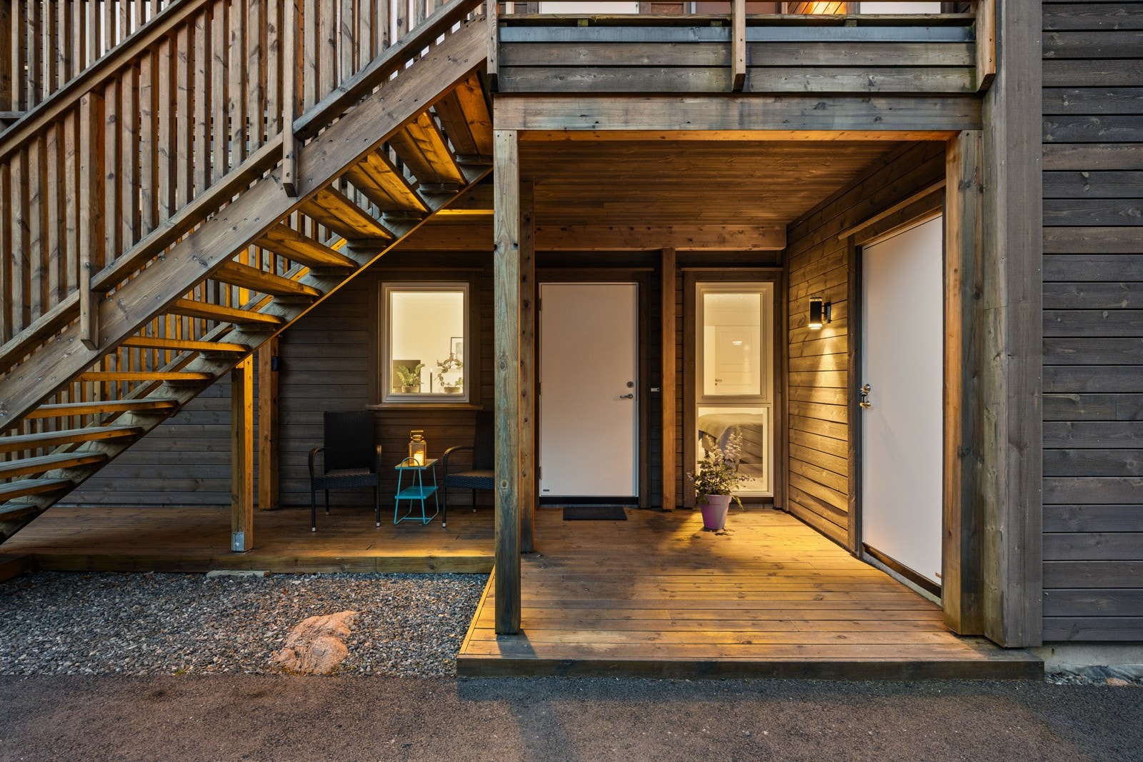 Overbygd inngangsparti. Galleribilde