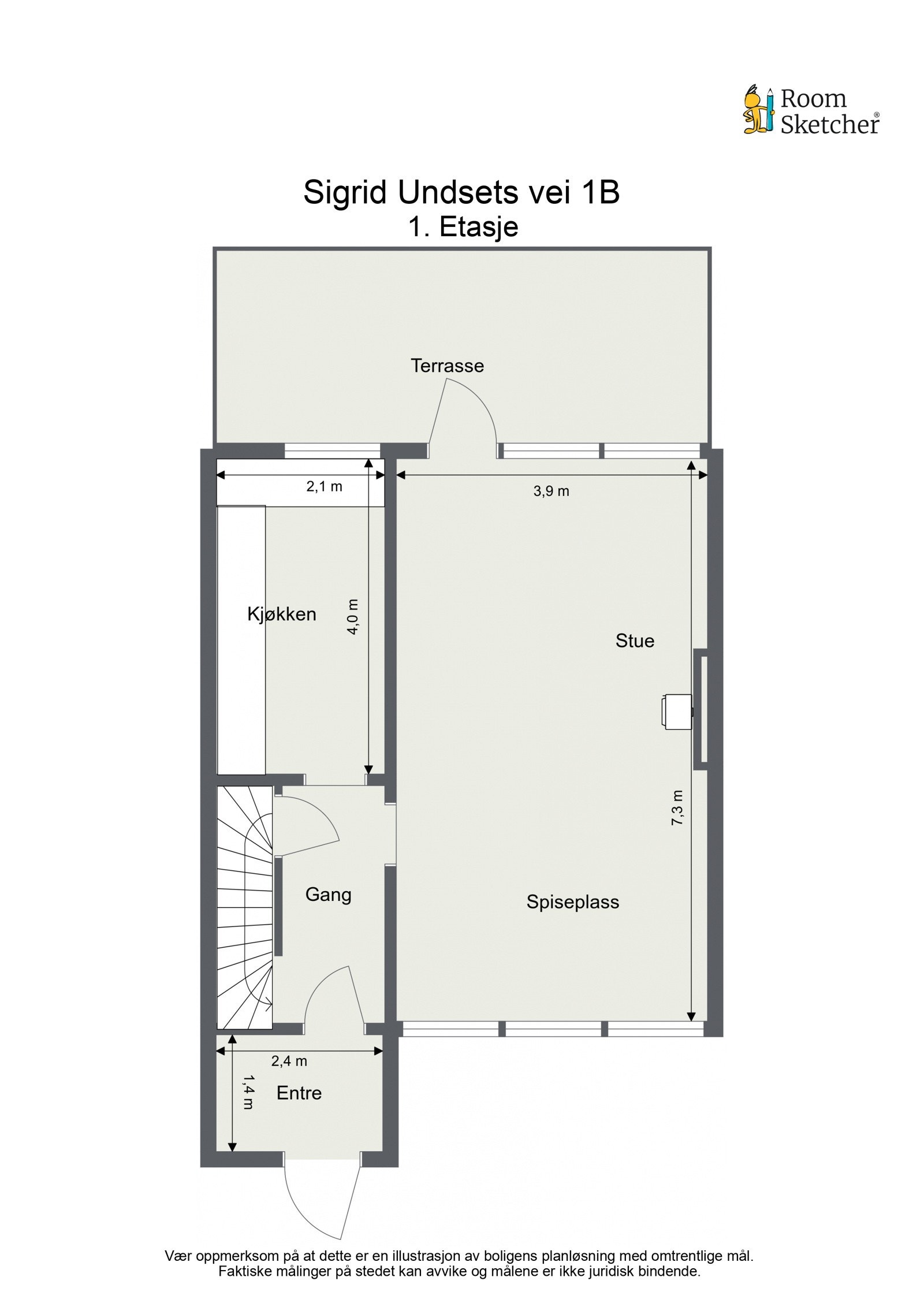 Plantegning første etasje. Galleribilde