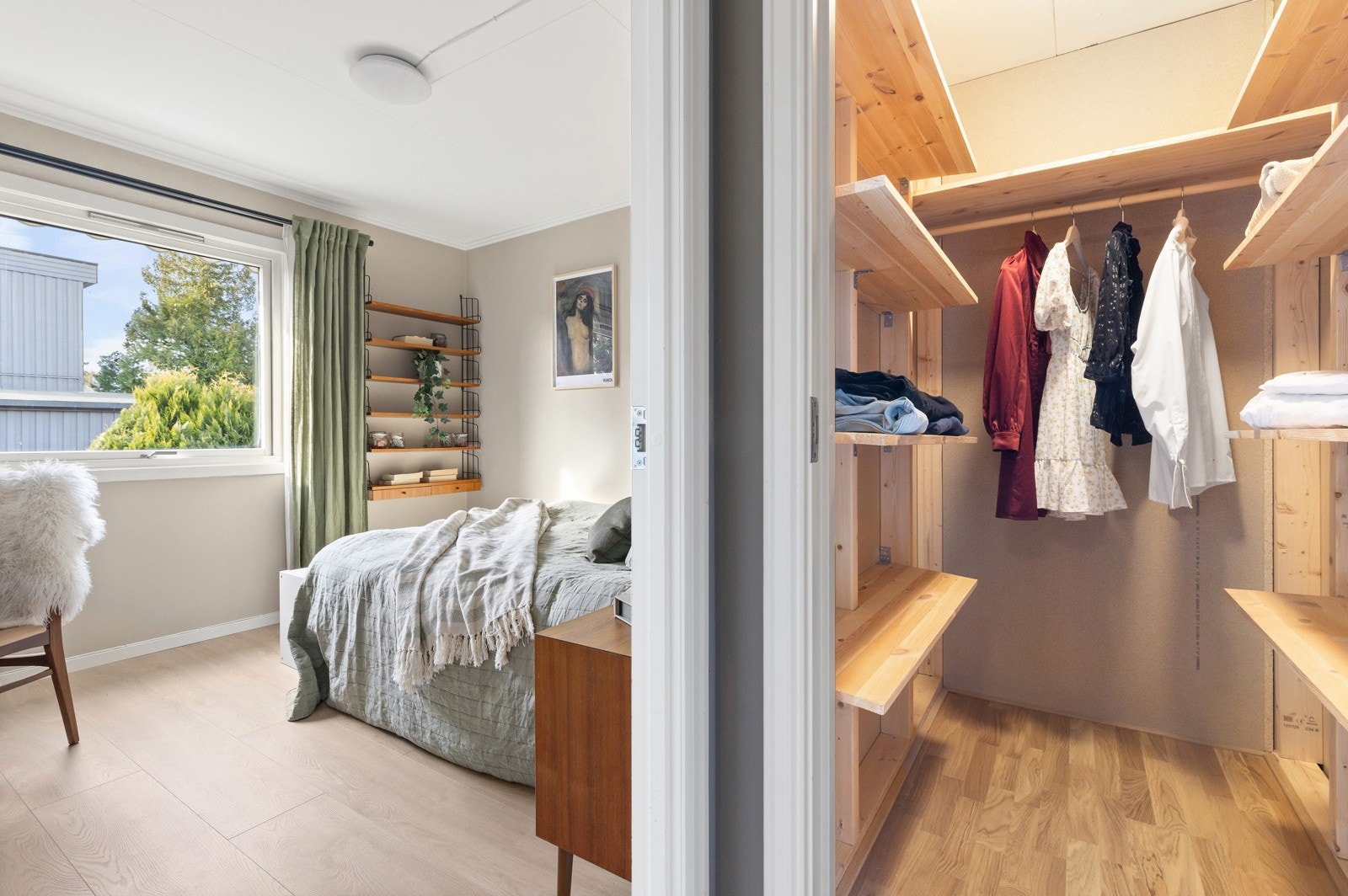 Det er også et garderoberom/bod i denne etasjen. Galleribilde