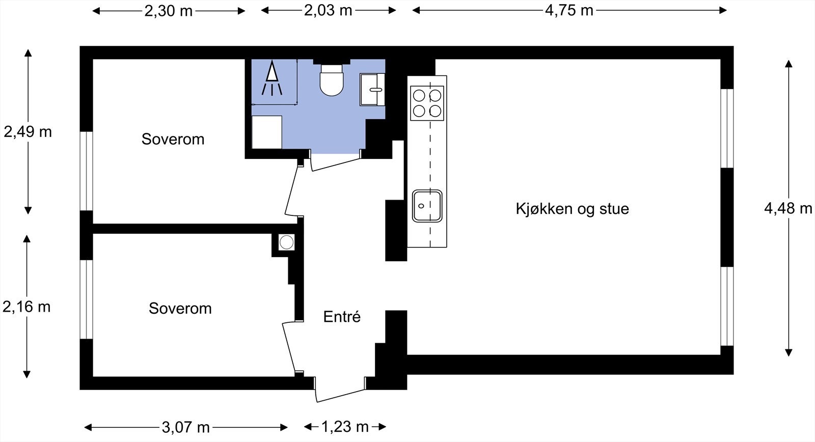 Plantegning Galleribilde