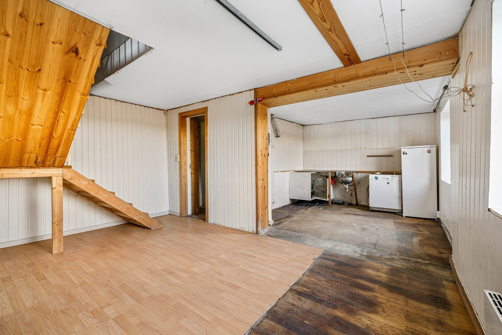 Det meste av kjøkkenet er revet ned. Galleribilde