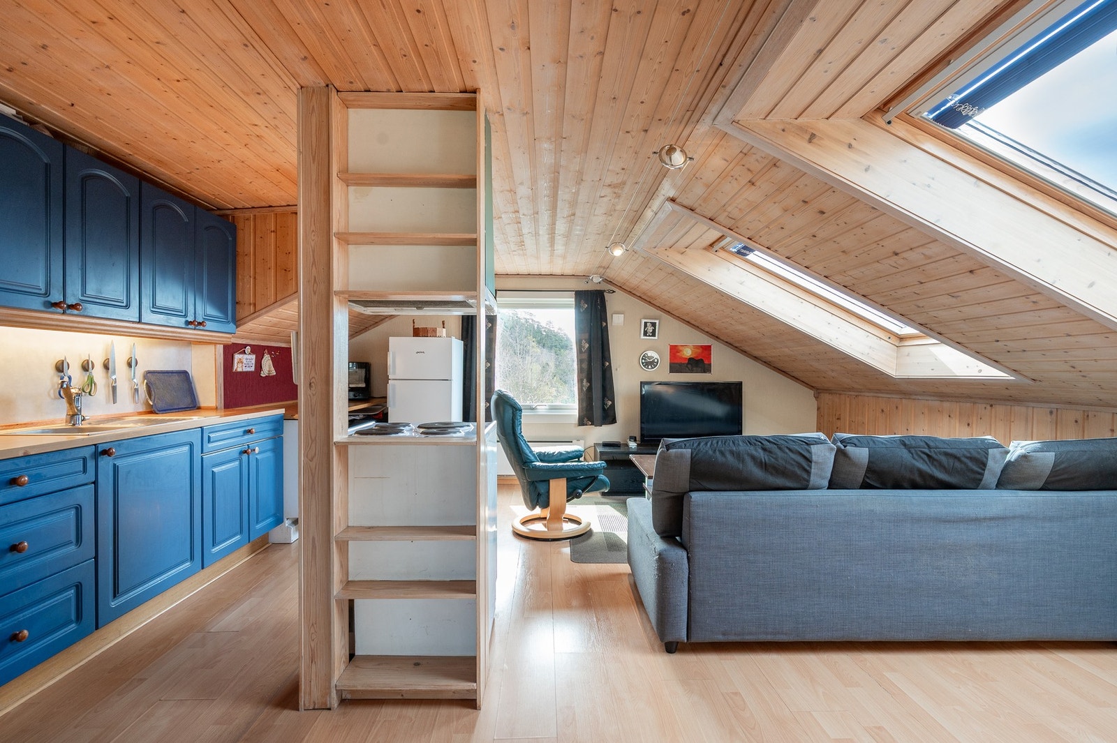 Åpen stue- og kjøkkenløsning Galleribilde