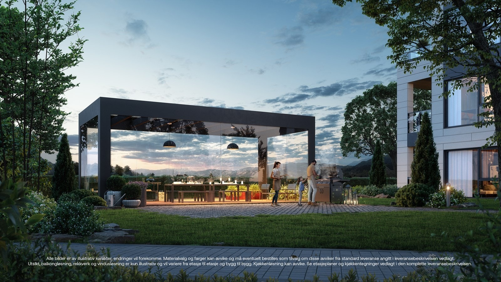 Orangeriet vil være et kjært møtepunkt for beboerne. Galleribilde