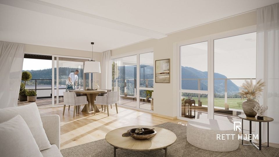 Illustrasjonsbilde av stuen. Galleribilde