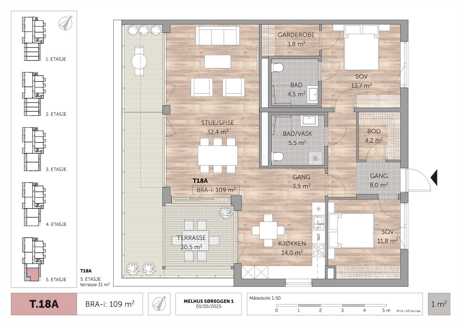 Planløsning A501 Galleribilde