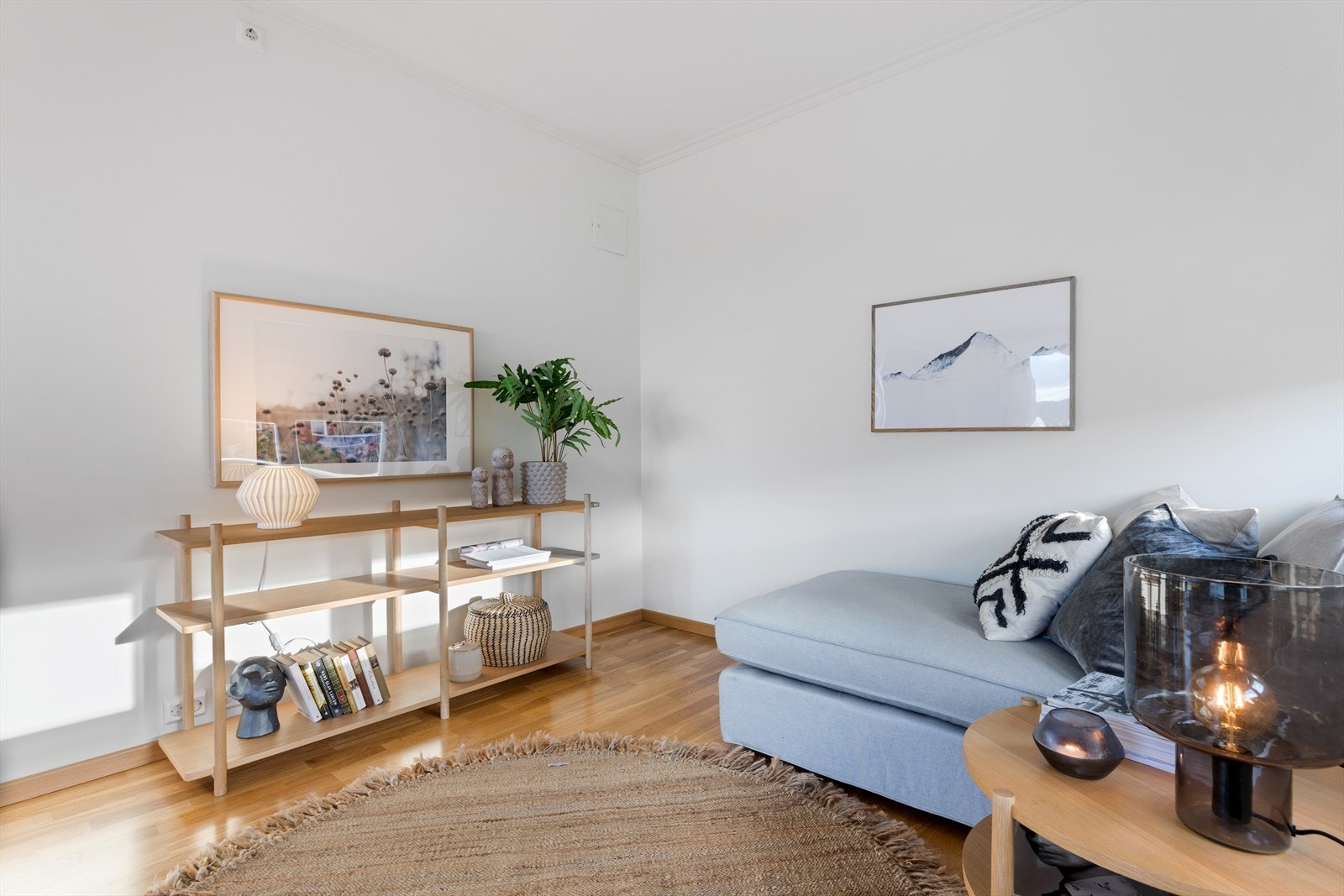 TV-stuen var opprinnelig tegnet som et soverom. Galleribilde